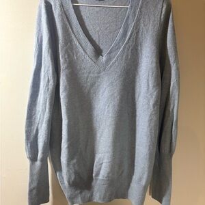 J. Crew Women's Light Blue V-Neck Sweater